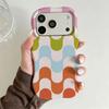 Temu Hot-selling List Irregular Big Wave iPhone14promax Summer Mobile Phone Case Heat Transfer Film Case