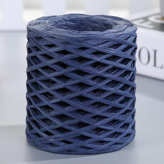 1 Roll Paper Cord Recyclable DIY Clear Texture Hand-knitted Wrapping Raffia Straw for Festival