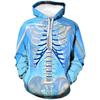 Men's Hoodies Funny Skeleton Skull Sweatshirt Novelty Skull Theme Hoodie