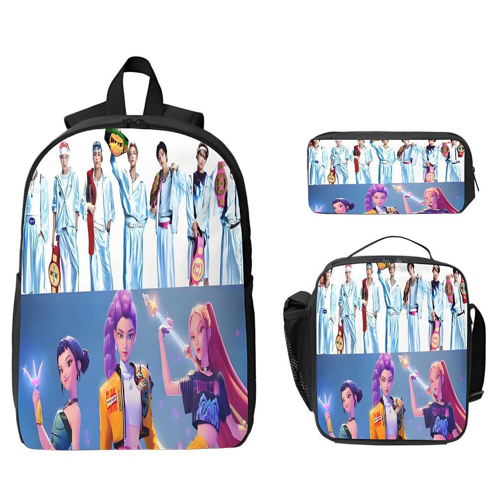 Cartoon Printing Casual Shoulder Bag Junior High School Students Large Capacity Backpacks