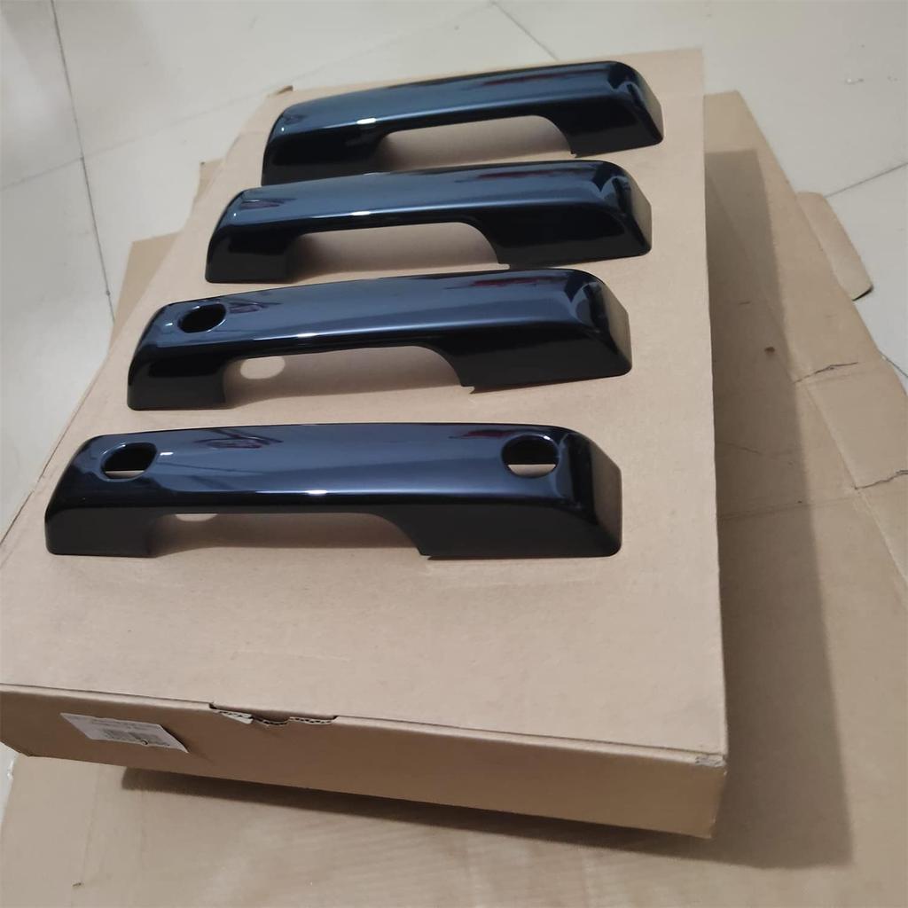 Exterior Door Handles Molding Cover Trim 4PCS Black Car Decoration Accessories for Ford F150 F-150 2021 2022 2023 2024