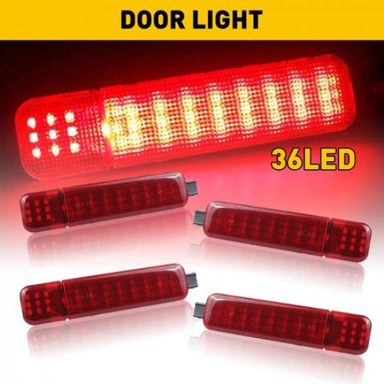 4PCS LED Door Courtesy Lights For Chevy Silverado Suburban Tahoe Sierra Yukon EA