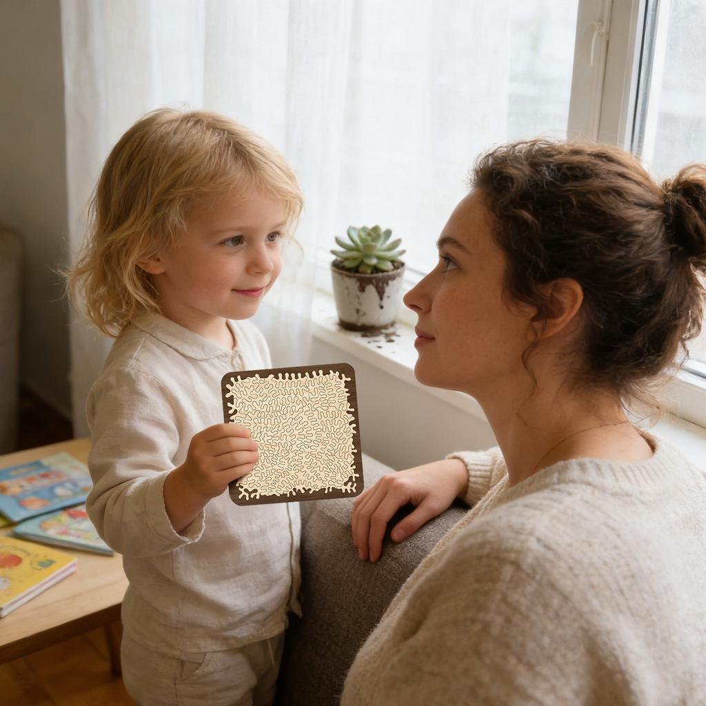 Daily Calendar Wooden, Adult Countdown Calendar Puzzle Toy, Children's Educational Toy