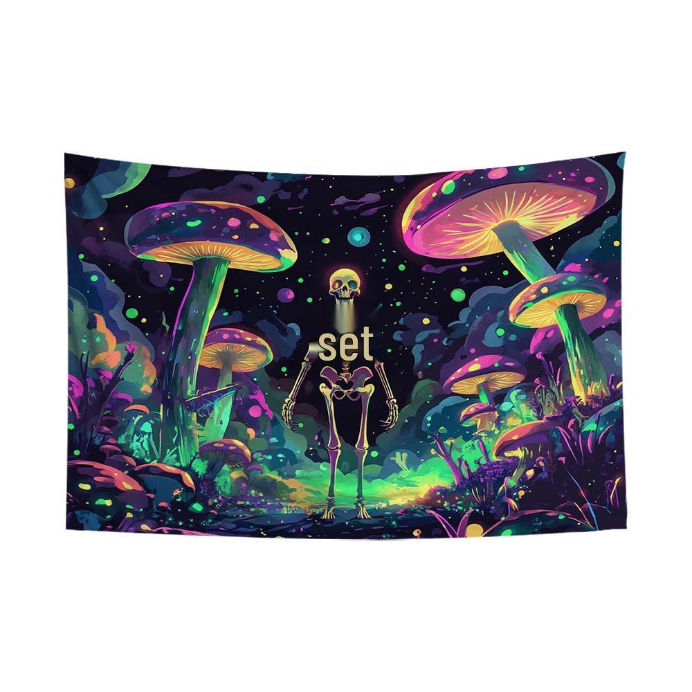 Fluorescent Festival Atmosphere Wall Hanging - Artistic Decoration Cloth