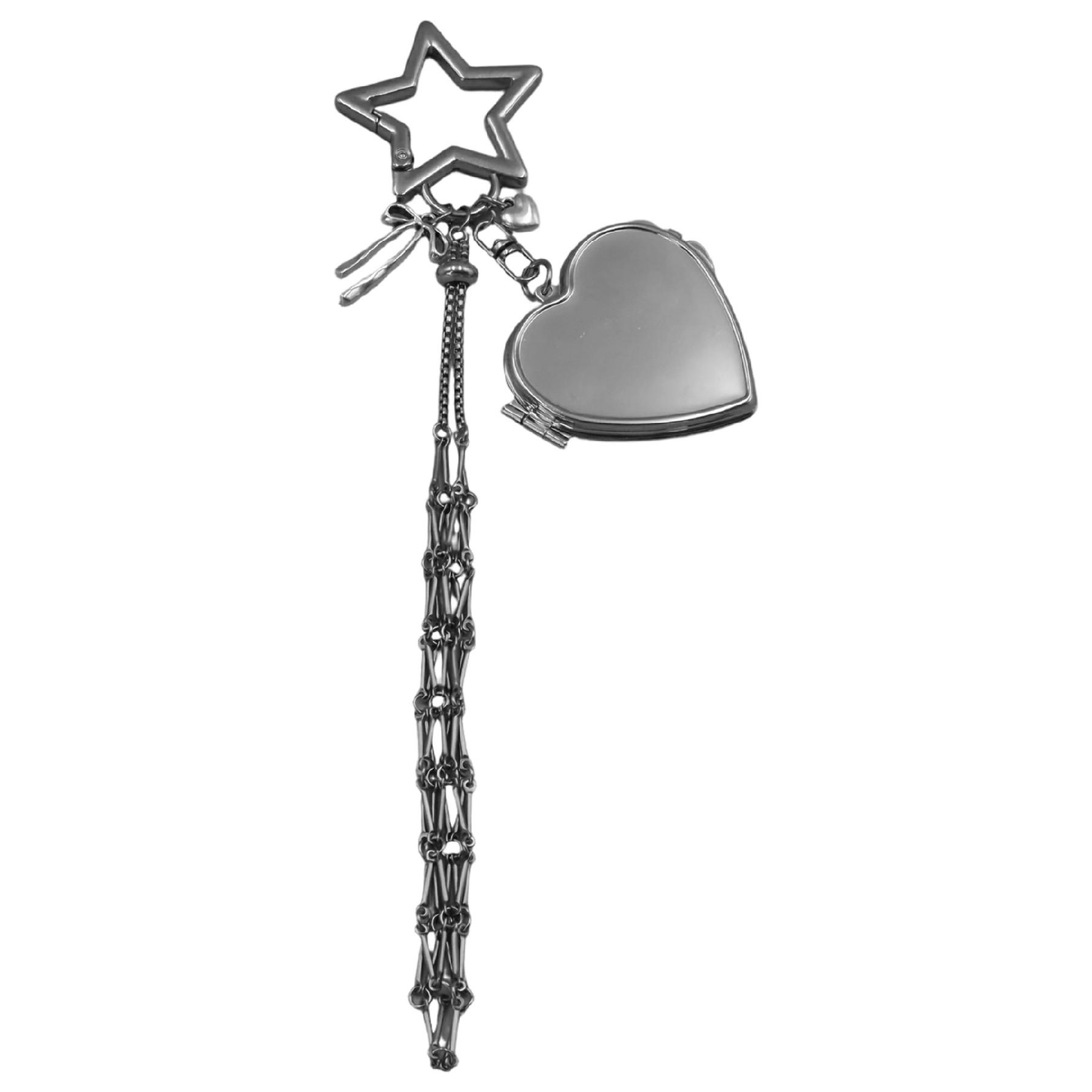 Сетчатая сумочка-держатель для помады, брелок-подвеска, косметический органайзер для кошелька/ключей, украшение