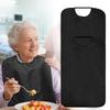 2 Pièces Bavoirs Adultes pour Personnes Âgées Élastiques Imperméables Protections de Vêtements pour le Repas Tablier Réutilisable avec Récupérateur de Miettes pour Besoins Spéciaux