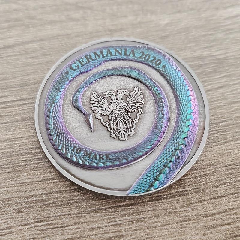 Счастливый Дракон Монета Рельефная Памятная Медаль Сувенирная Монета