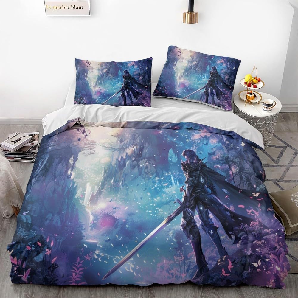 Unicorn Duvet Cover Set For Boys Queen Size Lightweight Down Quilt Covers Bedroom Decor 2 Pillowcases 1 Duvet Cover No Comforter