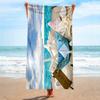 Starfish Shell Beach Towel Delicate Microfiber Kids Adults Bath Towel Outdoor Seaside Soft Blanket Living Room Home Decor Swim