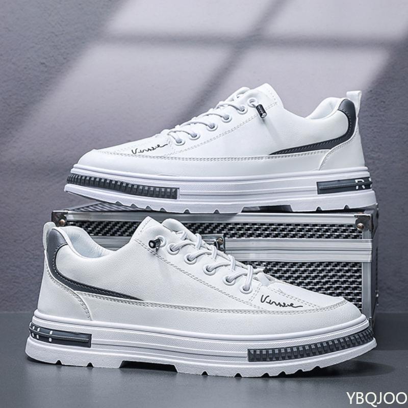 Men's Vulcanized Shoes 2025 Spring New Thick Soled Non Slip Sports Casual Flat Shoes Trendy Single Shoes Sneakers Zapatos Hombre