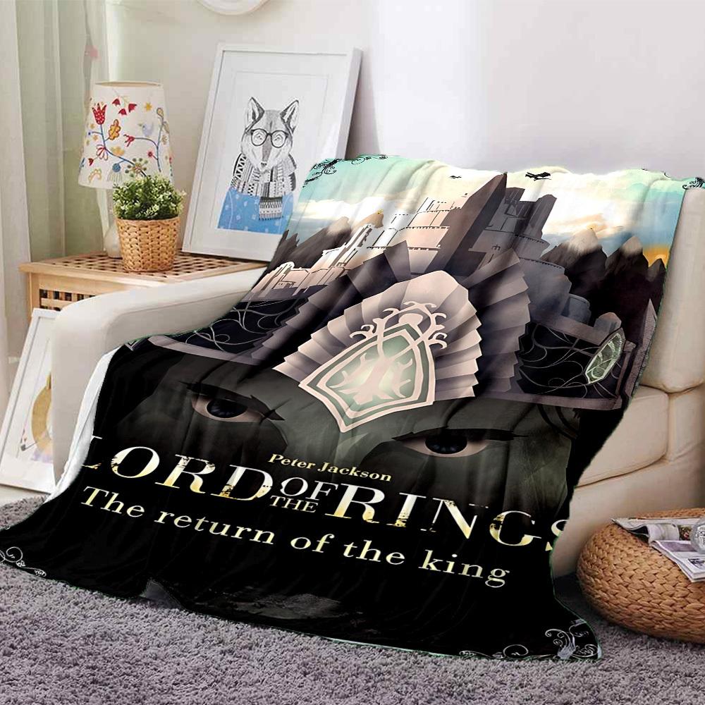 

1pc LORD OF THE RINGS Flannel Blanket Soft Warm Throw for Home, Office, Travel, All-Season Cozy Bedding GiftL1203 80cmx120cm(31inx47in)