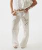 SCULPTOR Eyelet Embroidery Pants White