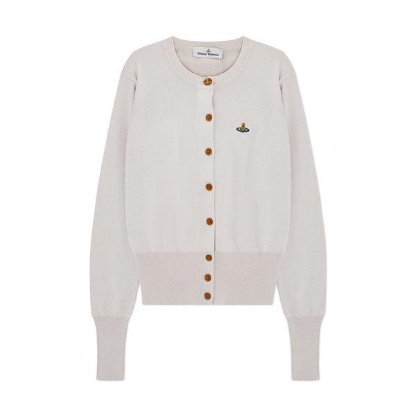 Vivienne Westwood Women Cardigan Bear Dusty White 1803002p Y001v A402