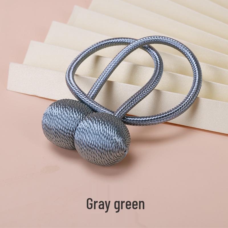 Magnetic Headphone Style Curtain Tiebacks - No-Punch Modern Minimalist Design