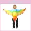 Bright Red And Yellow Parrot Wings Costume Cape For Children Fun For Halloween And Birthday Parties
