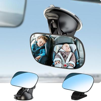 Auto-Rückspiegel Weitwinkel-Sicherheitsspiegel Auto-Rückspiegel Innenrückspiegel 360° drehbar verstellbarer Saugnapf