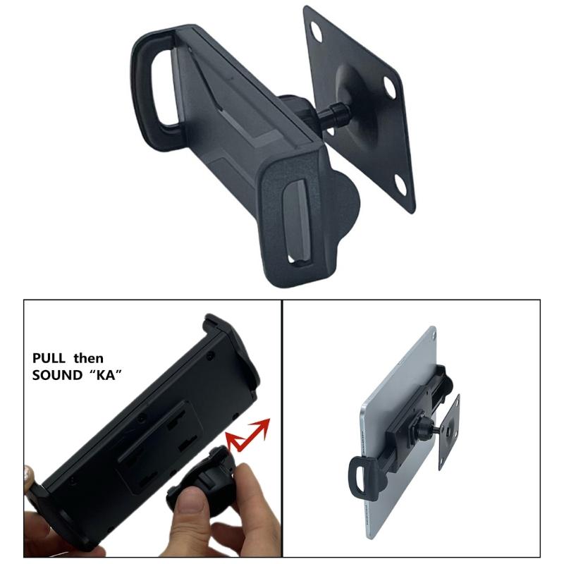 360 Degree Rotating Tablet Wall Holder Plastic & Metal Wall Mounted Tablet Holder for 4.7 to 14 Inch Tablet & Smartphone