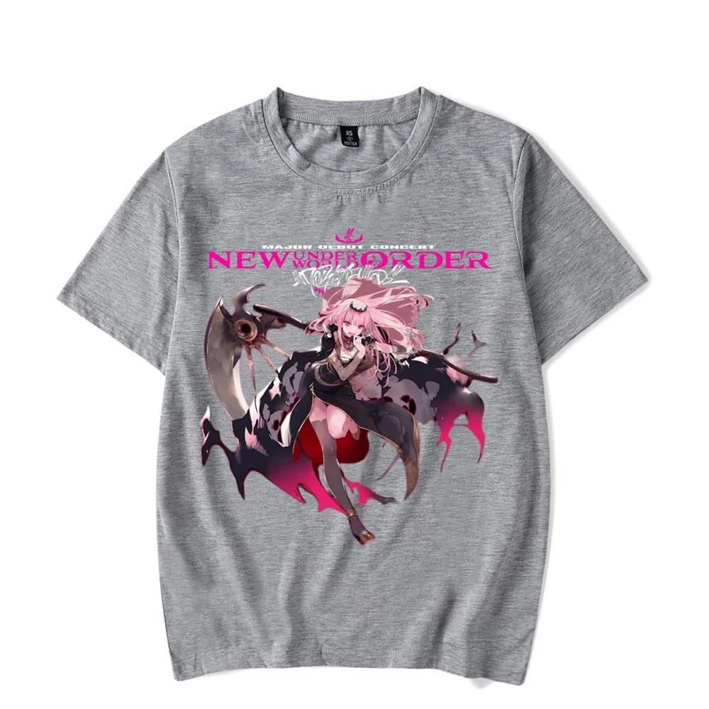 

Mori Calliope Merch Tshirt Fashionable Printed Short Sleeved Top Fan Commemorative Clothing 4XL