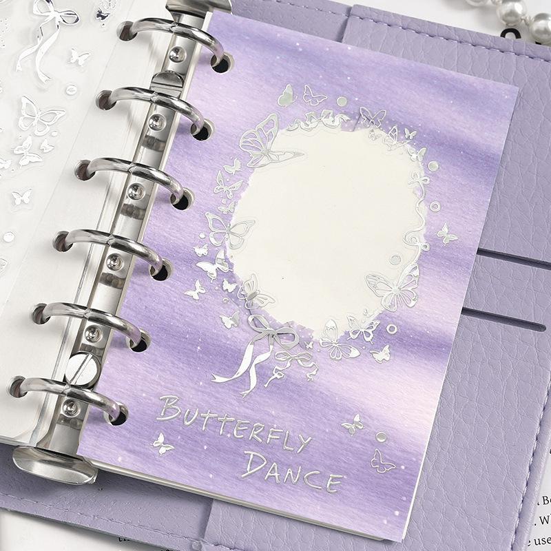 Phantom Dream Series Korean-Style Embossed Stickers for Journals – 4 Designs