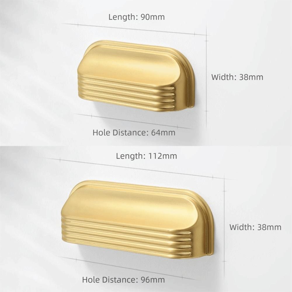 Zinc Alloy Material Drawer Pulls Curved Edges Design Drawer Handles Kitchen Cabinets