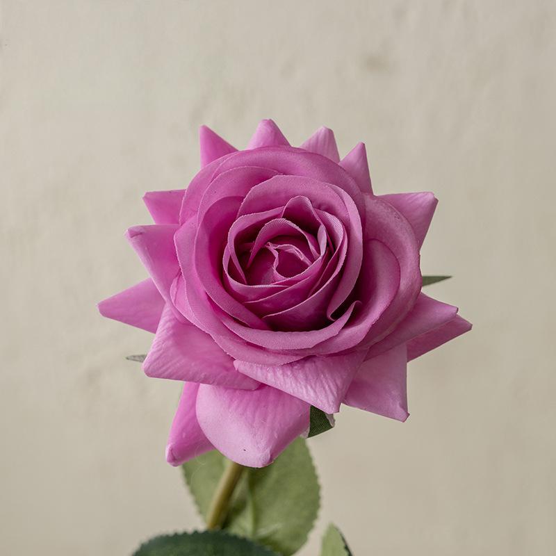 Roses Artificielles Réalistes, Rose en Soie à Sensation de Peau Hydratante, Décoration Intérieure Style Ins, Bouquet de Mariage Cadeau