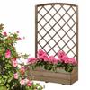 Wooden Garden Pot with Trellis 40 X 90 X 140 Cm