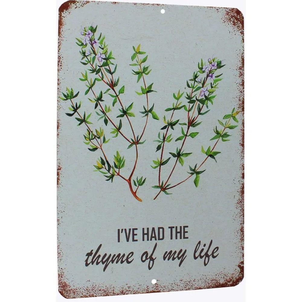 Wildblumen Blechschild, Metall Wandkunst Dekor 20x30cm