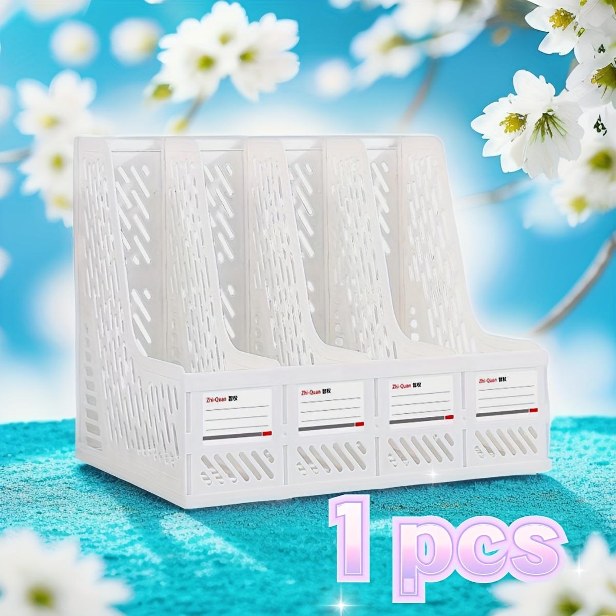 4-Slot Lightweight PP File Organizer Desk Tray - Flush Mount Semicircular Design with Label Holders and Painted Finish 2990₽