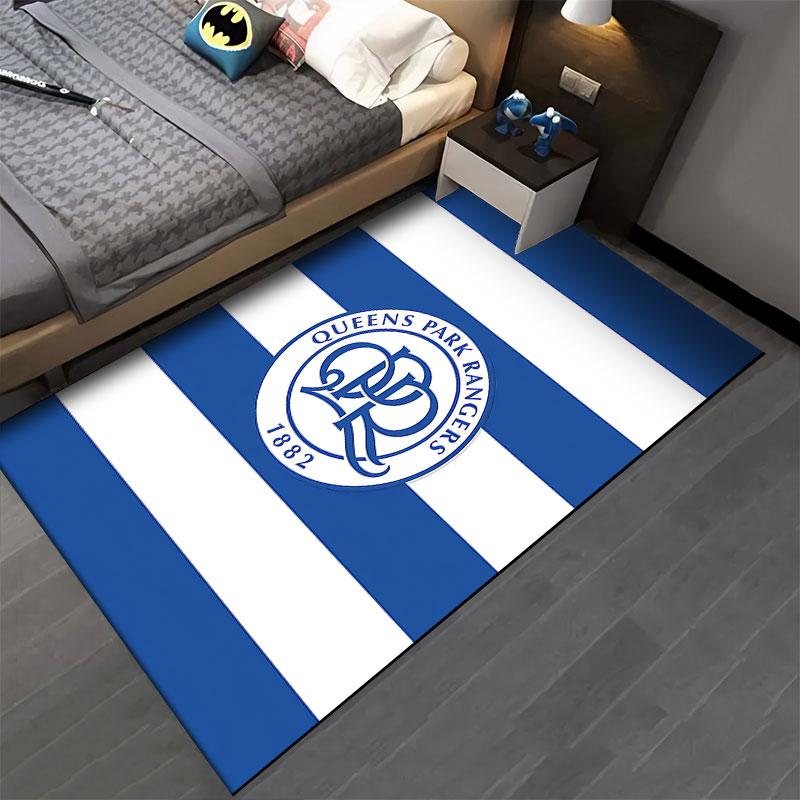 Queens Park Rangers Logo Carpet suitable as a non-slip mat for the living room or bedroom sofa