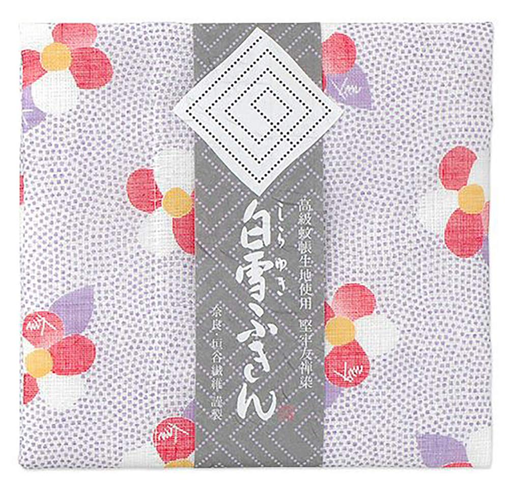 Shirayuki Fukin Yuzen Made in Chlorine bleach Supple Camellia and Aster design (Shirayuki Dishcloth) Dishcloth, Japan, safe, texture,