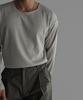 Baulopeulodeogteu Summer Ribbed Boat Neck Knit Tee [Beige]