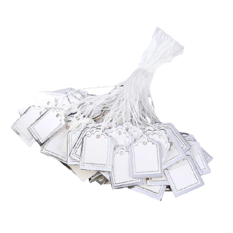 Trapezförmige Schmuck-Preisschilder 500 Stück Stabiles Papier Inventur-Beschriftungssysteme