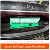 Mercedes E-Class 24-25 Green Plate Frame - New Energy Full Edge License Plate Holder.