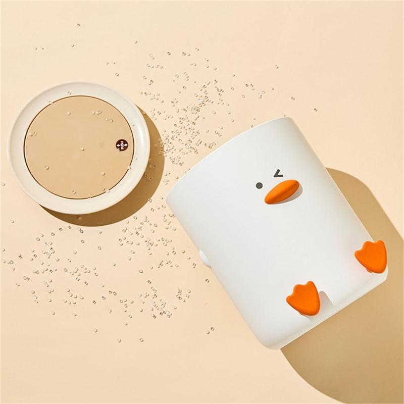 Kreatywny Kosz na Śmieci z Motywem Kaczki Oszczędzający Miejsce Wystrój Domu do Małych Przestrzeni Kuchnia Łazienka Kosz na Śmieci do Biura