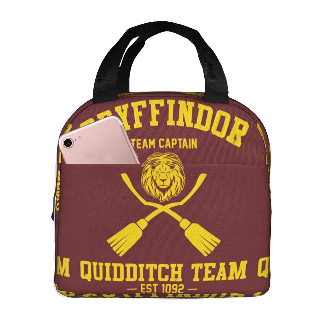 Custom H-Harryes Thermal Insulated Lunch Bag Women Men Witchcraft Portable Lunch Container for School Storage Food Box