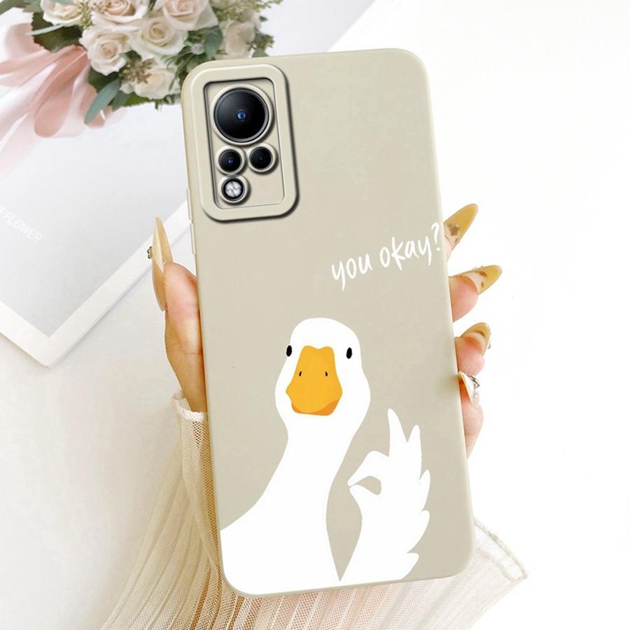 Case For Infinix Note 11 X663 Rabbit Cartoons Design Liquid Simplicity Shell For Infinix Note 12i 2022 Note12 G88 Coque Capa