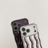 ins solid color electroplating advanced sense stripe for iPhone17promax mobile phone case Apple 16 new 14/15