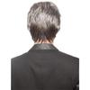 Synthetic Father Wig with Bangs Grey Wig for Elder Men Cosplay Party Costume Short Natural Hairstyle Wig Male Daily Use
