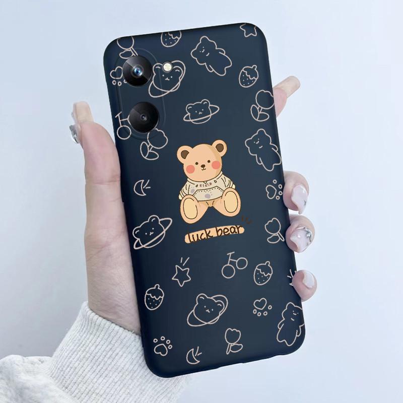 For Realme 10 Pro Phone Case RMX3661 Butterfly Flower Girl Design Soft Silicone TPU Back Housing for Realme 10Pro 5G 2022 Cover