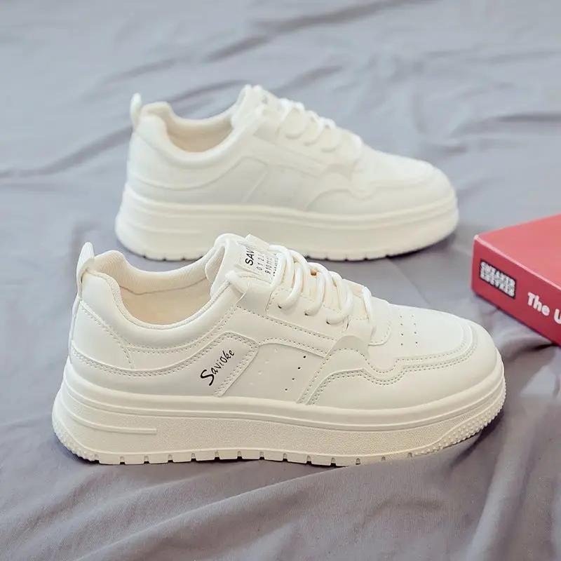 Fashion Spring Autumn Women's White Shoes Sports 2024 New Athletic Ladies Footwear Sneakers Vulcanized Shoe A On Sale Daily Routine In H