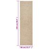 Vidaxl Zizur Rug, 80X250 Cm, Styled Like Jute