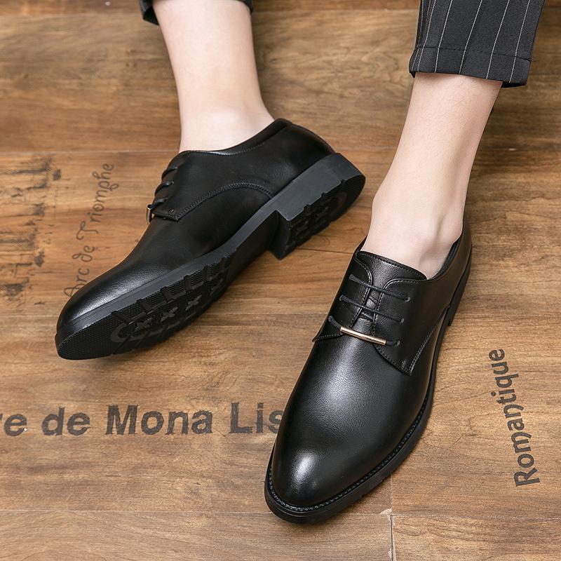 Brock Leder Schuhe eingraviert Britischer Stil Business Freizeit Friseur Hochzeits Bräutigam Schuhe Braun
