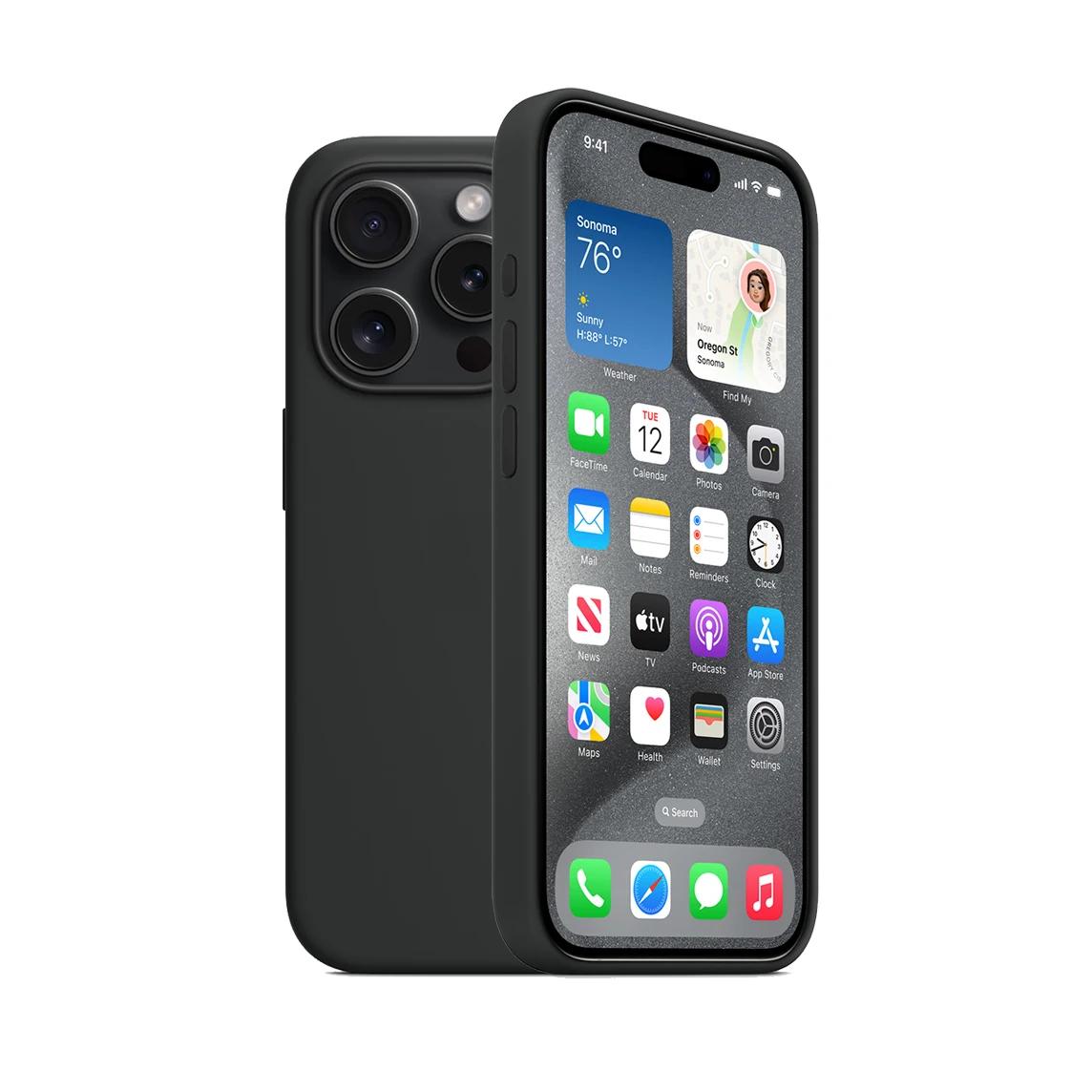 

Apple Рідкий Силікон 15 Pro Анімація Магнітний Чохол Magsafe для iPhone 15 Pro Max Pro Чохол Бездротова Зарядка для 15 For iPhone 15 Pro