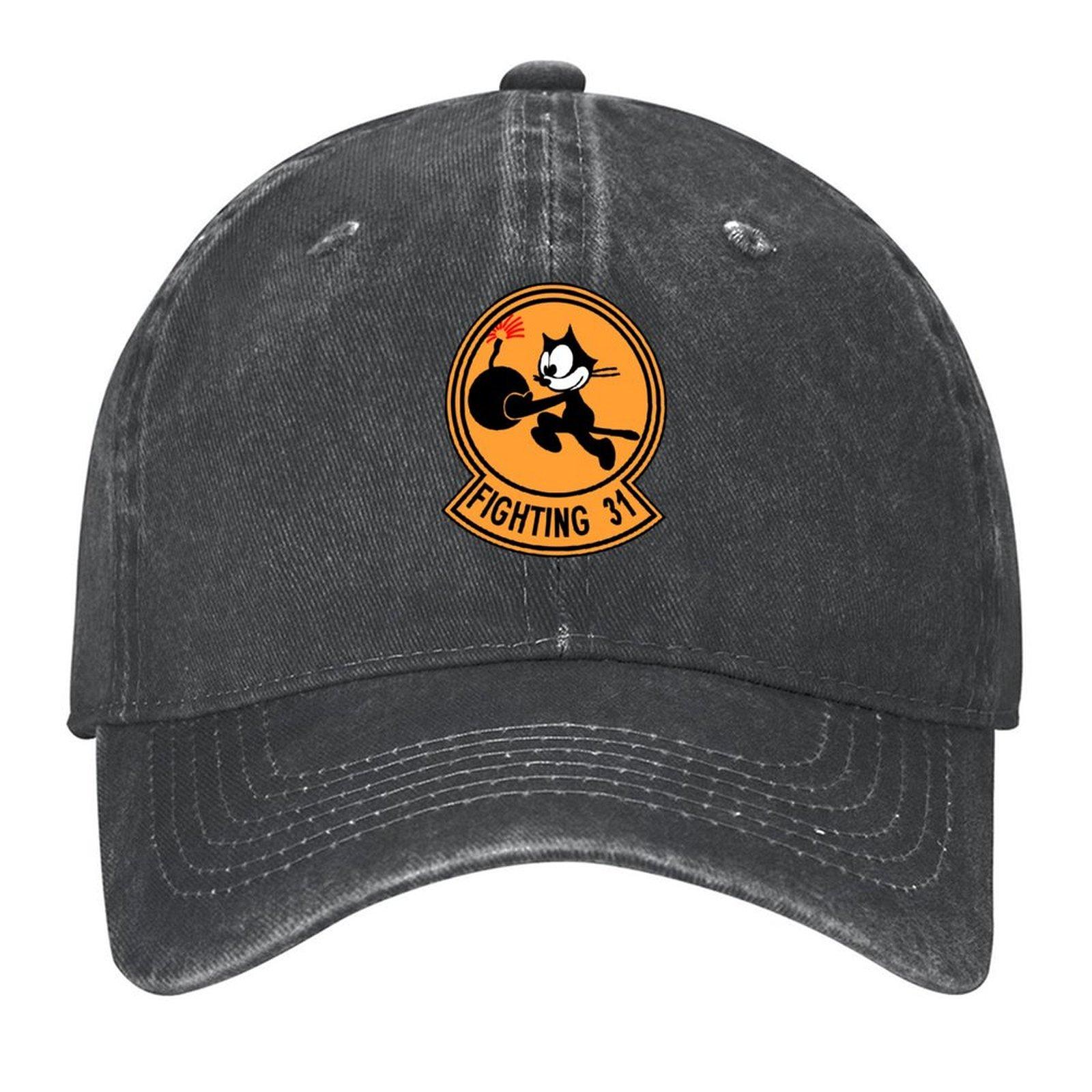 

VFA31 Fighting 31 Emblem Baseball Cap sun hat fishing hat Beach Bag Rave Mens Hats Womens