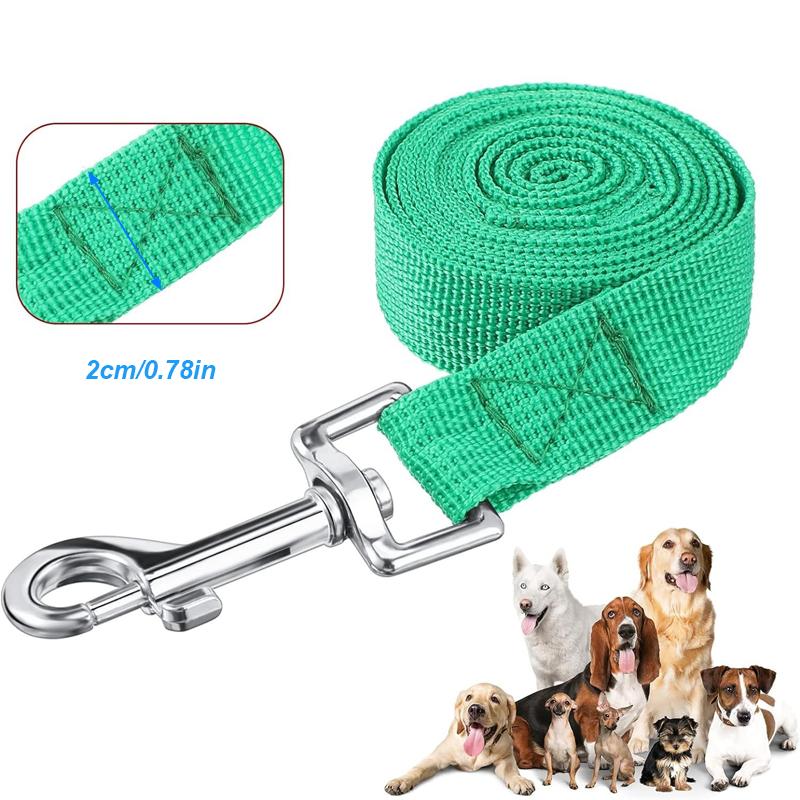 Multi Color Available 20m Long Nylon Pet Dog Leash Harness Walking Training Pet Long Traction Rope for Small Large Dog Traction