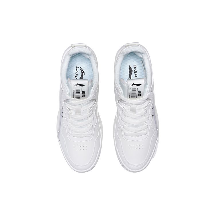 Li Ning We Wo Non-Slip Breathable Lightweight Balance Wear-Resistant Low-Top Skate Shoes Men Skate Shoes White Black AECR003-1