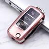 For VW Volkswagen Polo Golf Passat Beetle Caddy Lavida Sagitar Skoda A5 1 stk TPU Bilnøkkeldeksel Fjernkontrollbeskytter