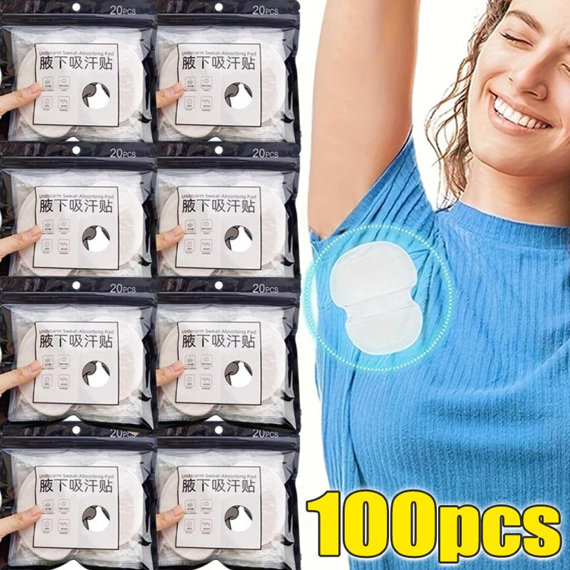 10/100pcs Unisex Sweat Pads Summer Deodorants Underarm Anti Perspiration Sweat Pads Disposable Armpit Absorb Sweat Shield Pads