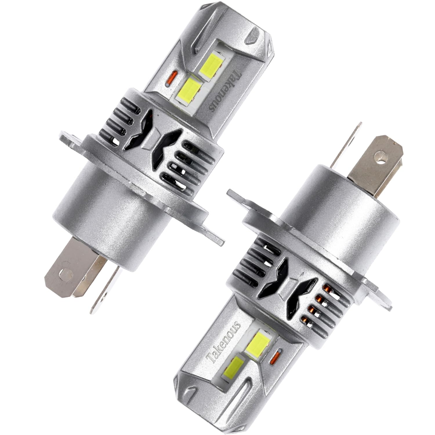

H4 LED Vehicle Inspection Super 12V 6500K Left and Right Set Takenous_Plus Headlights, Compliant, Integrated, Bright, Hi/Lo Switchable, Compatible,