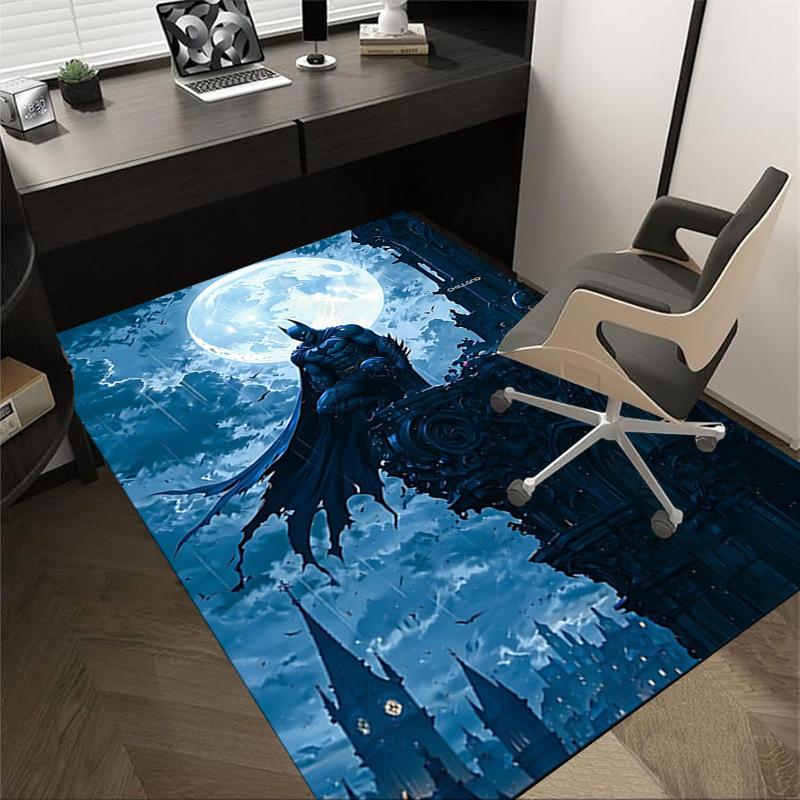 

1 шт. Ковер с Бэтменом и полной луной, для декора дома и офиса, Коврик под офисное кресло, Праздничный подарокL1463 60cm by 90cm